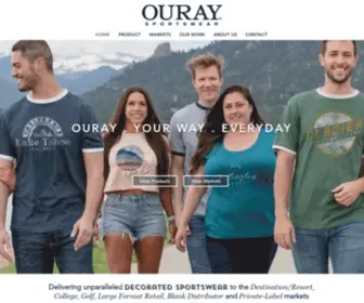 Ouraysportswear.com(Custom T Shirts) Screenshot