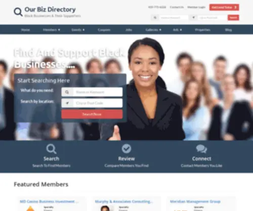 Ourbizdirectory.com(Black Businesses Directory) Screenshot