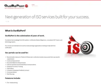 Ourbizport.com(ISO Certification and Conformance Tools) Screenshot