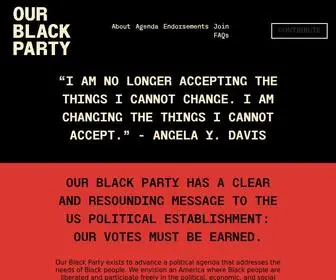 Ourblackparty.org(Our Black Party) Screenshot