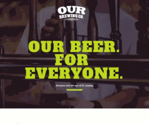 Ourbrewingcompany.com(Our Brewing Company) Screenshot