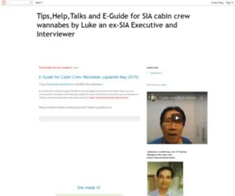 Ourcabincrew.com(Tips,Help,Talks and E-Guide for SIA cabin crew wannabes by Luke an ex-SIA Executive and Interviewer) Screenshot