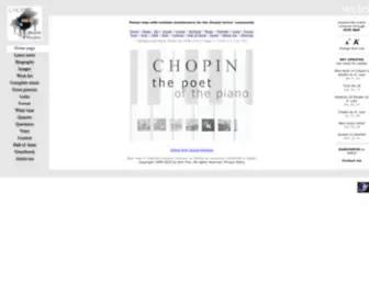 Ourchopin.com(THE POET OF THE PIANO) Screenshot