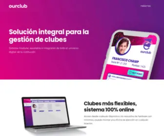 Ourclub.io(Sistema de gestión integral para clubes) Screenshot