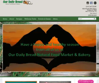 Ourdailybreadbr.com(Our Daily Bread Natural Food Market & Bakery) Screenshot