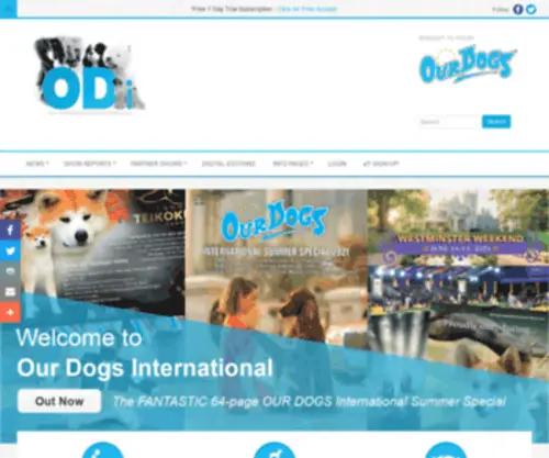 Ourdogsinternational.com(Our Dogs International) Screenshot