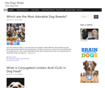 Ourdogsworld101.com(Our Dogs WorldEverything You Need To Know About Your Dog) Screenshot