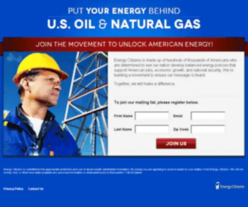 Ourenergycan.org(Domestic Energy Makes America More Secure) Screenshot