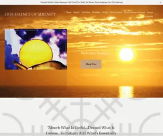 Ouressenceofserenity.net(Our Essence Of Serenity) Screenshot