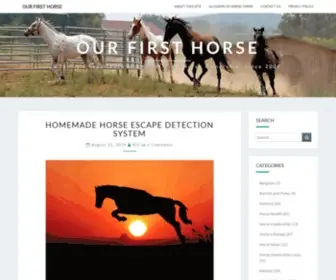 Ourfirsthorse.com(A family's experience with first) Screenshot