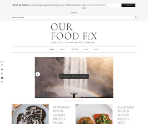 Ourfoodfix.com(Our food fix) Screenshot