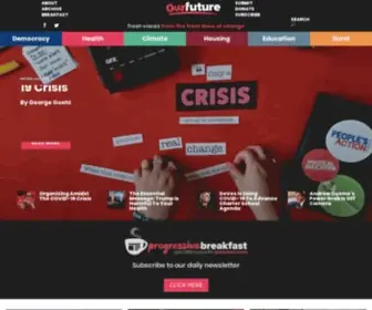 Ourfuture.org(By People's Action) Screenshot