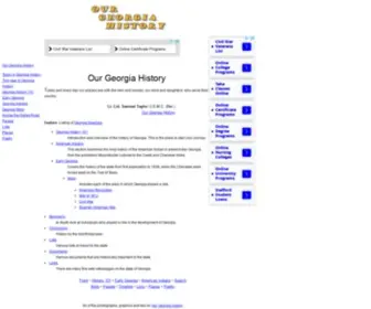 Ourgeorgiahistory.com(Our Georgia History) Screenshot