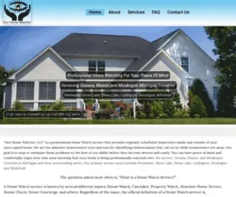 Ourhomewatcher.com(House Watch and Home Check business services in Western Michigan) Screenshot