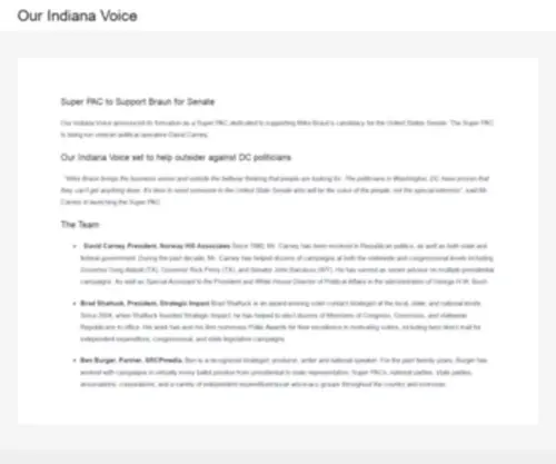 Ourindianavoice.com(Our Indiana Voice) Screenshot