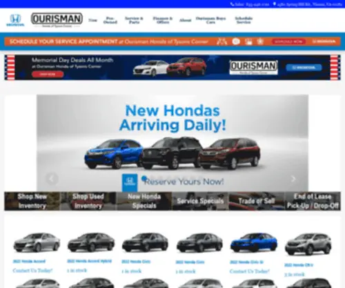 Ourismanhondaoftysonscorner.com(Ourisman Honda of Tysons Corner) Screenshot