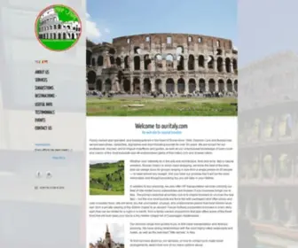 Ouritaly.com(Offers also VIP transportation services) Screenshot