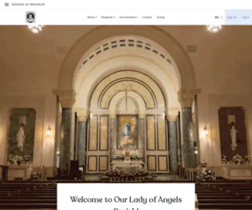 Ourladyofangelsparish.org(OLA) Screenshot