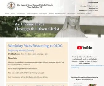 Ourladyofgrace.net(We change lives through the Risen Christ) Screenshot