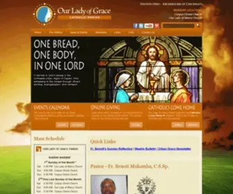 Ourladyofgracedayton.org(Catholic Parish) Screenshot