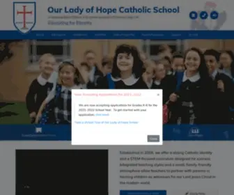 Ourladyofhopeschool.net(Our Lady of Hope Catholic School) Screenshot