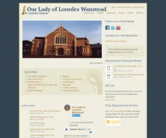 Ourladyoflourdeswanstead.com(Our Lady of Lourdes Wanstead) Screenshot