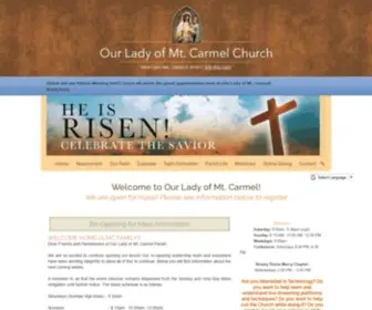 Ourladyofmtcarmel.org(Our Lady of Mt) Screenshot