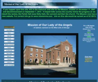 Ourladyoftheangelsmission.com(Mission of Our Lady of the Angels) Screenshot