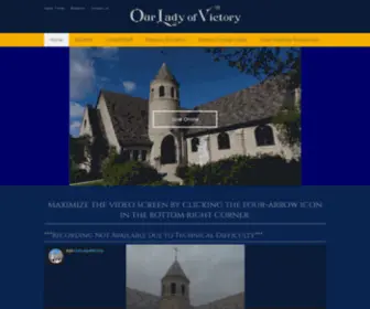 OurladyofVictory.cc(Our Lady of Victory) Screenshot