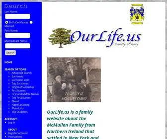 Ourlife.us(OurLife Family History) Screenshot