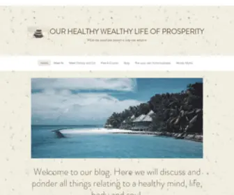 Ourlifeofprosperity.me(Our Healthy Wealthy Life of Prosperity) Screenshot