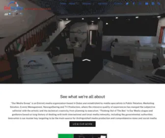 Ourmediauae.com(WHERE THINKING OUT OF THE BOX) Screenshot