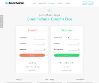 Ourmoneymarket.com(Apply For Personal Loan) Screenshot