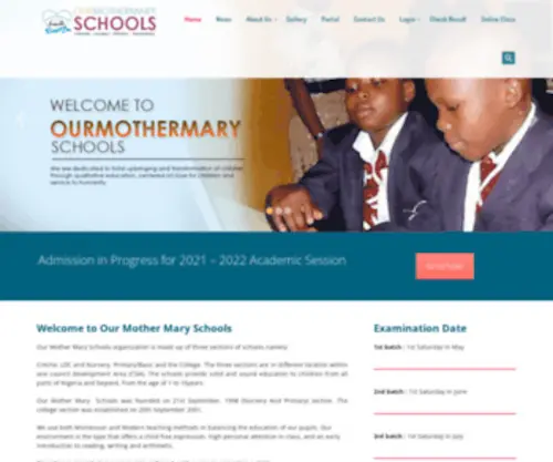 Ourmothermaryschools.org(Love One Another) Screenshot