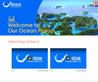 Ourocean2022.pw(Our Ocean 2022) Screenshot