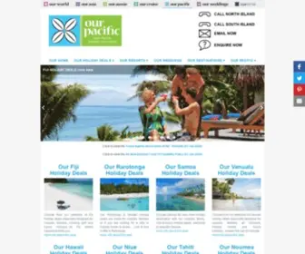 Ourpacific.co.nz(Pacific Island Holidays) Screenshot