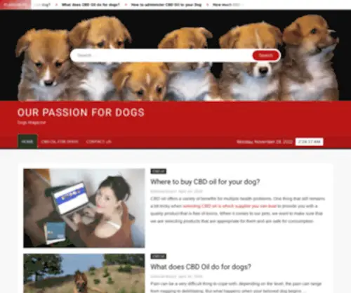 Ourpassionfordogs.com(Our Passion For Dogs) Screenshot