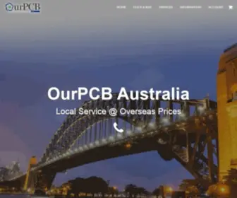 Ourpcb.com.au(OurPCB Australia) Screenshot