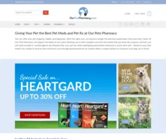 Ourpetspharmacy.com(Pet Meds and Pet RX at Affordable Price) Screenshot