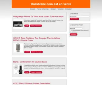 Oursblanc.com(Ours Blanc) Screenshot