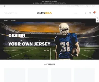 Oursidea.com(Custom Team Jerseys Maker) Screenshot