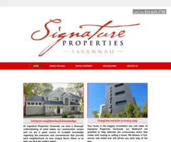 Oursignatureproperties.com(Signature Properties Savannah Real Estate) Screenshot