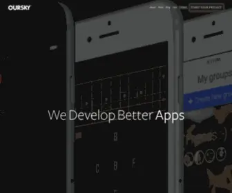 Oursky.com(Web & mobile application development company based in Hong Kong) Screenshot