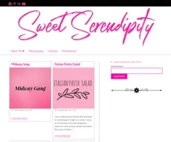 Oursweetserendipity.com(Lifestyle & Motherhood Blog) Screenshot