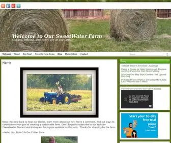 Oursweetwaterfarm.com(Sitback, unwind, and enjoy life on the farm) Screenshot