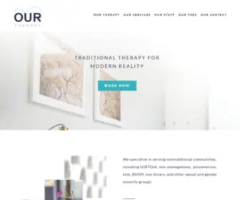 Ourtherapy.com(Traditional Therapy for Modern Reality) Screenshot