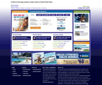 Ourvacationstore.com(Resort Stays and Travel Services for the Leisure Traveler) Screenshot