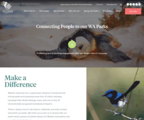 Ourwaparks.org.au(Connecting People to our WA Parks) Screenshot