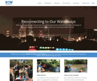 Ourwaterways.org(Reconnecting to Our Waterways) Screenshot