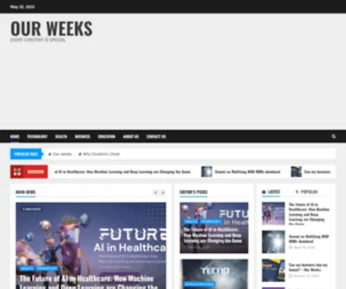 Ourweeks.com(Our Weeks) Screenshot